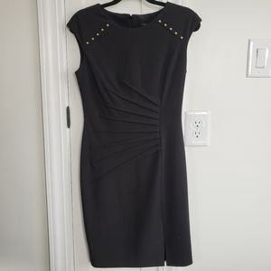 Ivanka Trump Studded Sunburst Black Dress